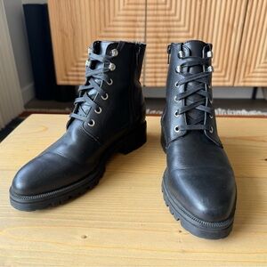 Tony Bianco 100% Leather Combat Boots